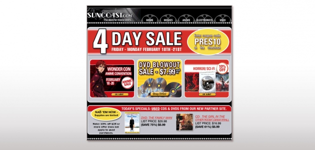 Suncoast – Email Campaign