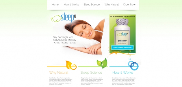 Sleep10 – Microsite