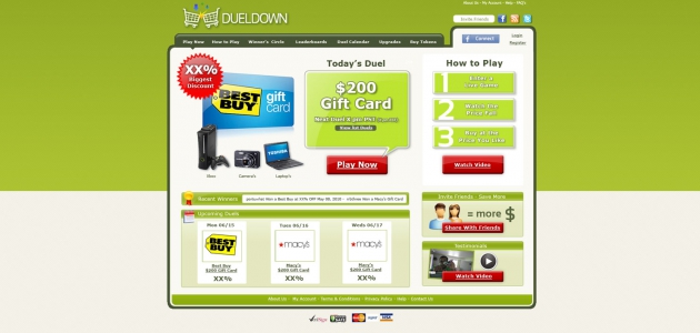 DuelDown.com – Web Design