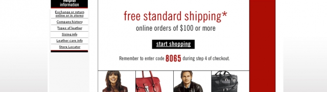 Wilson Leather – Landing Page