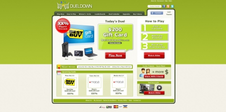 DuelDown.com – Web Design