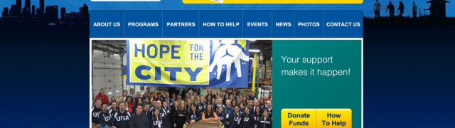 Hope for the City – Web Site Design