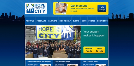 Hope for the City – Web Site Design