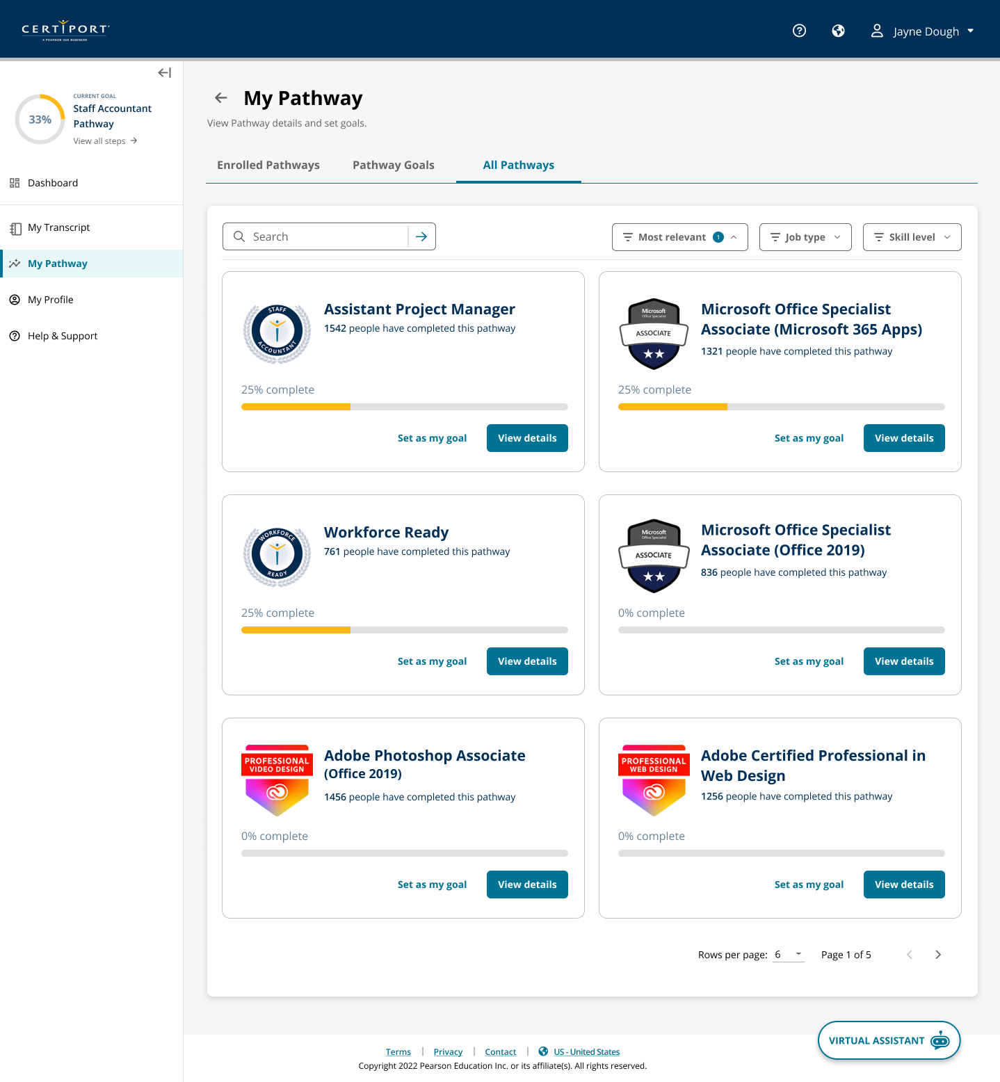 Certiport pathway discovery