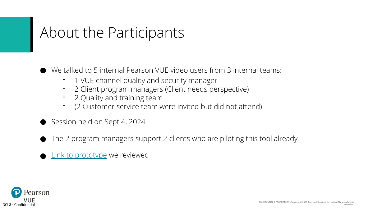 AI-Assisted Review Workstation walkthrough participant slide