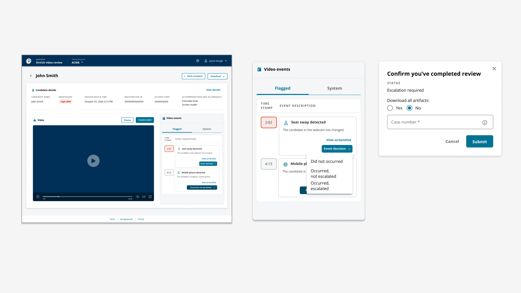 AI-Assisted Review Workstation product states