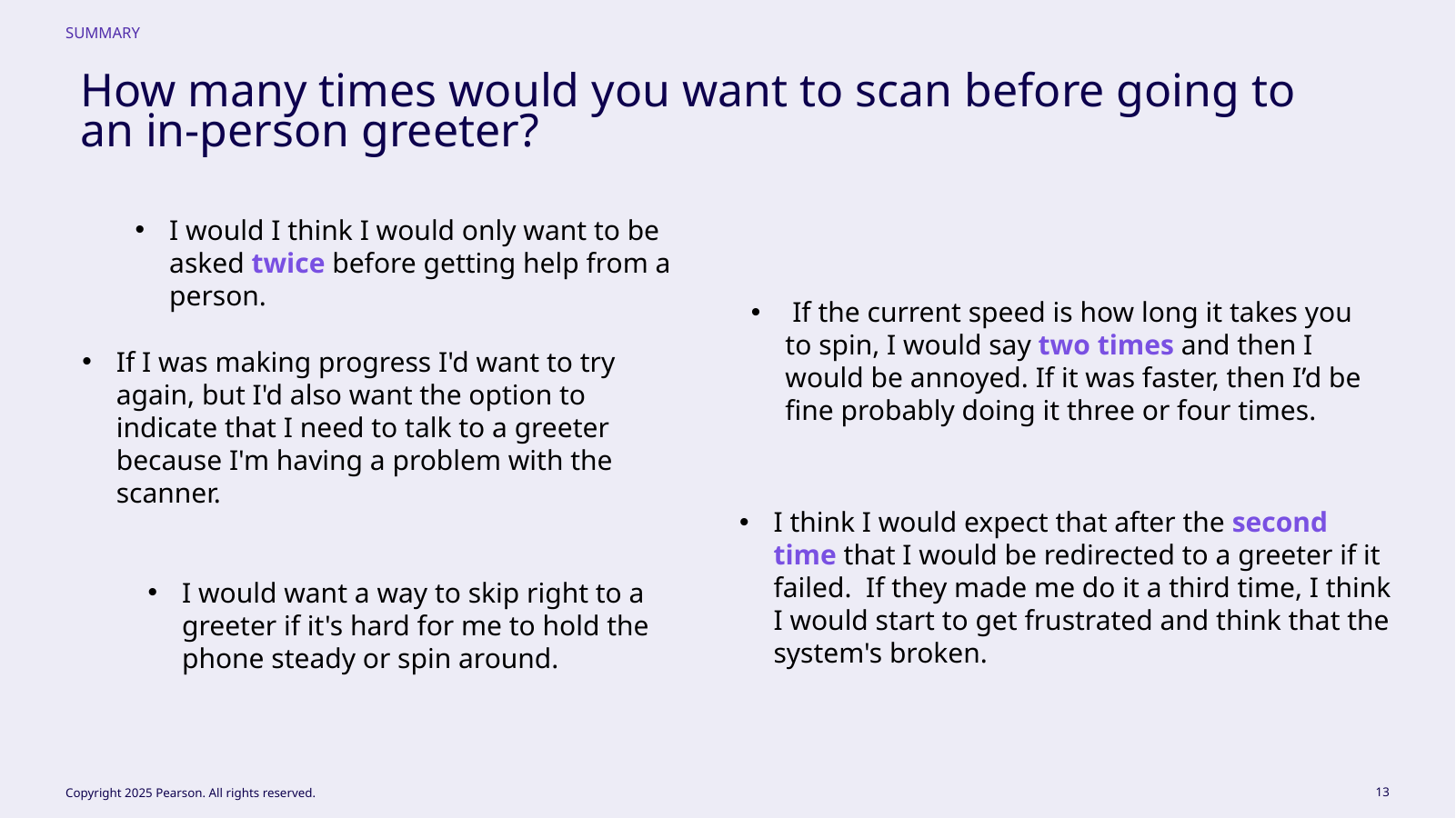 Workspace scan core usability findings