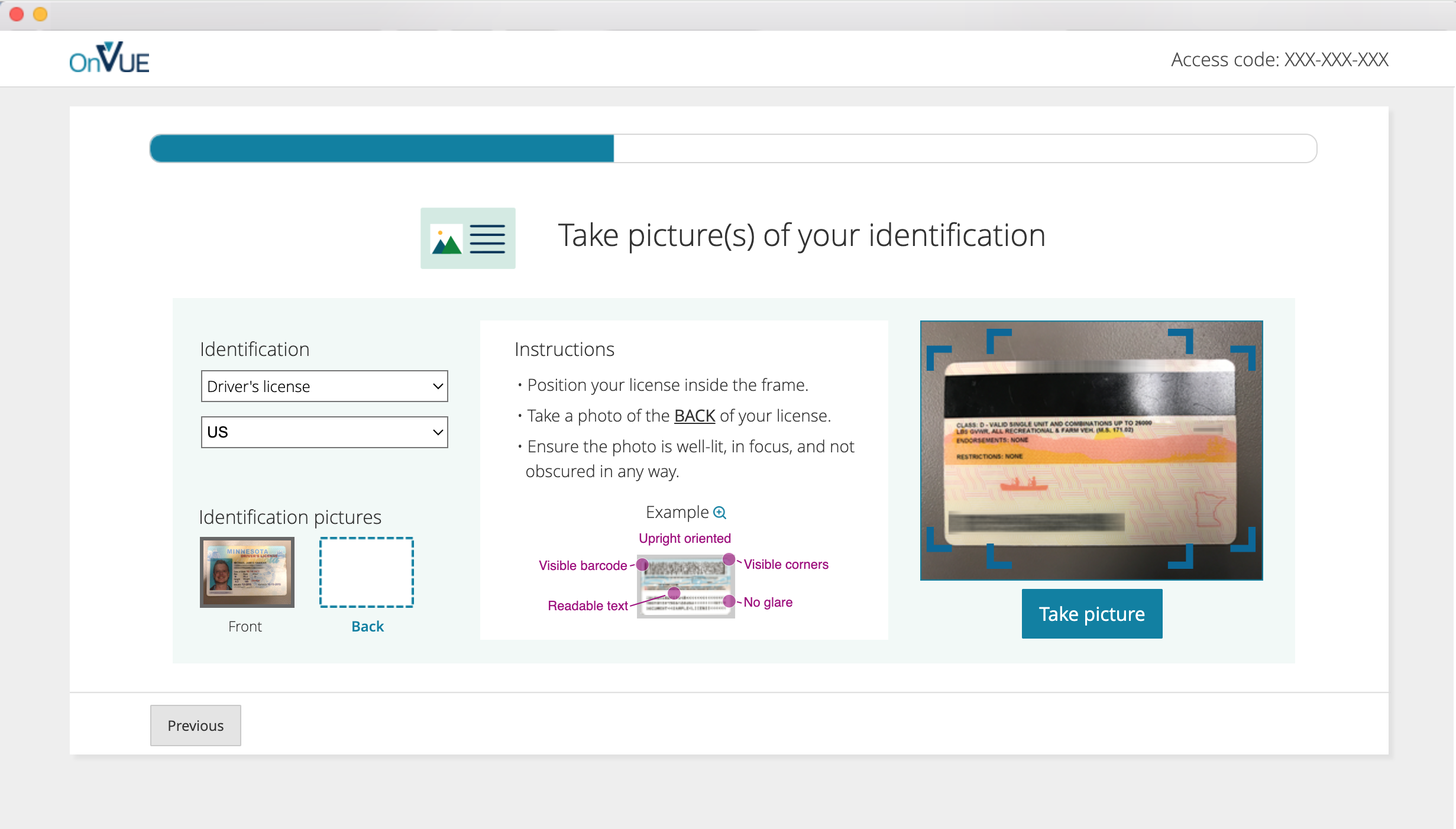 More of the cross-device check-in interface state 09