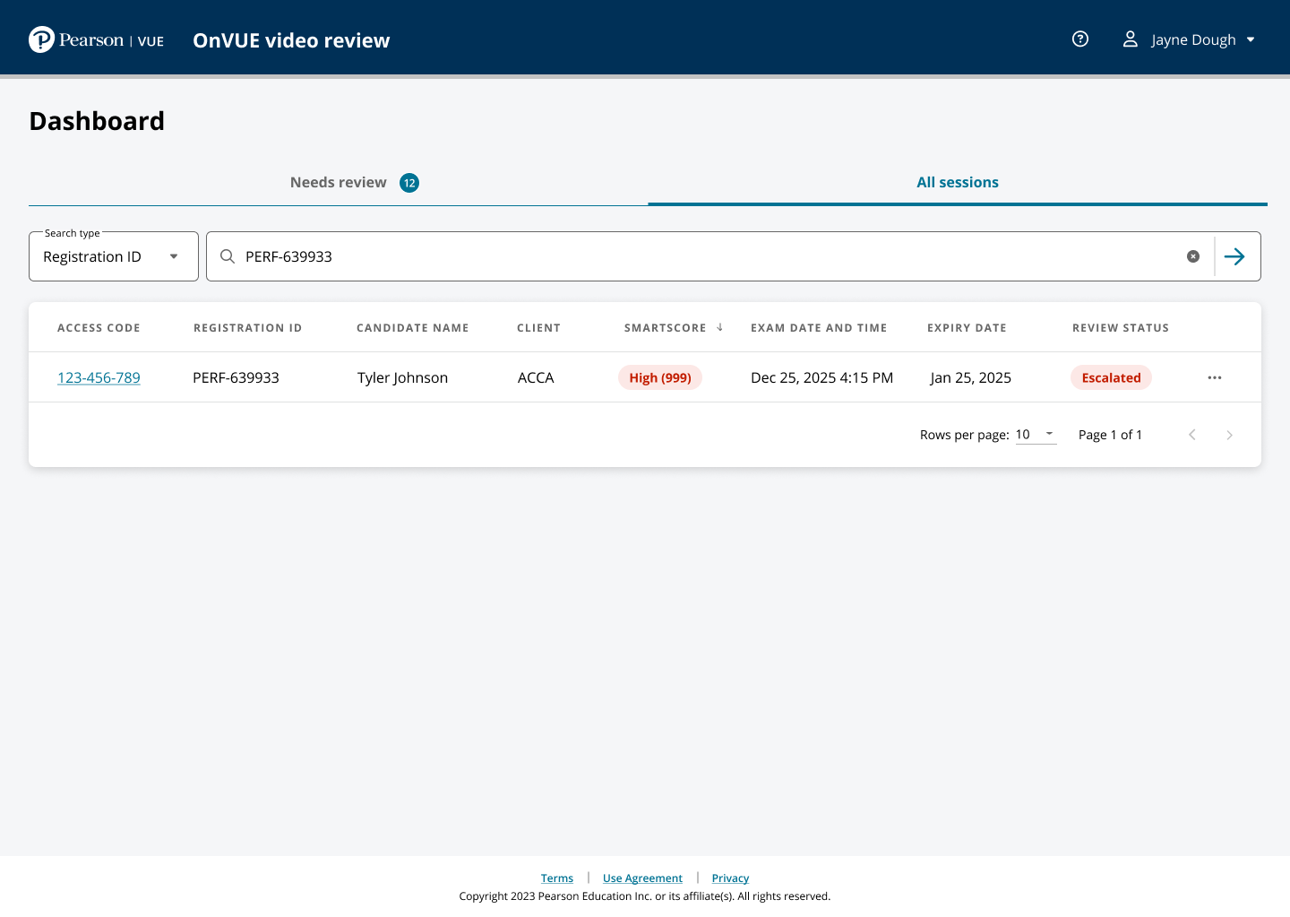 More of the review workstation interface state 02