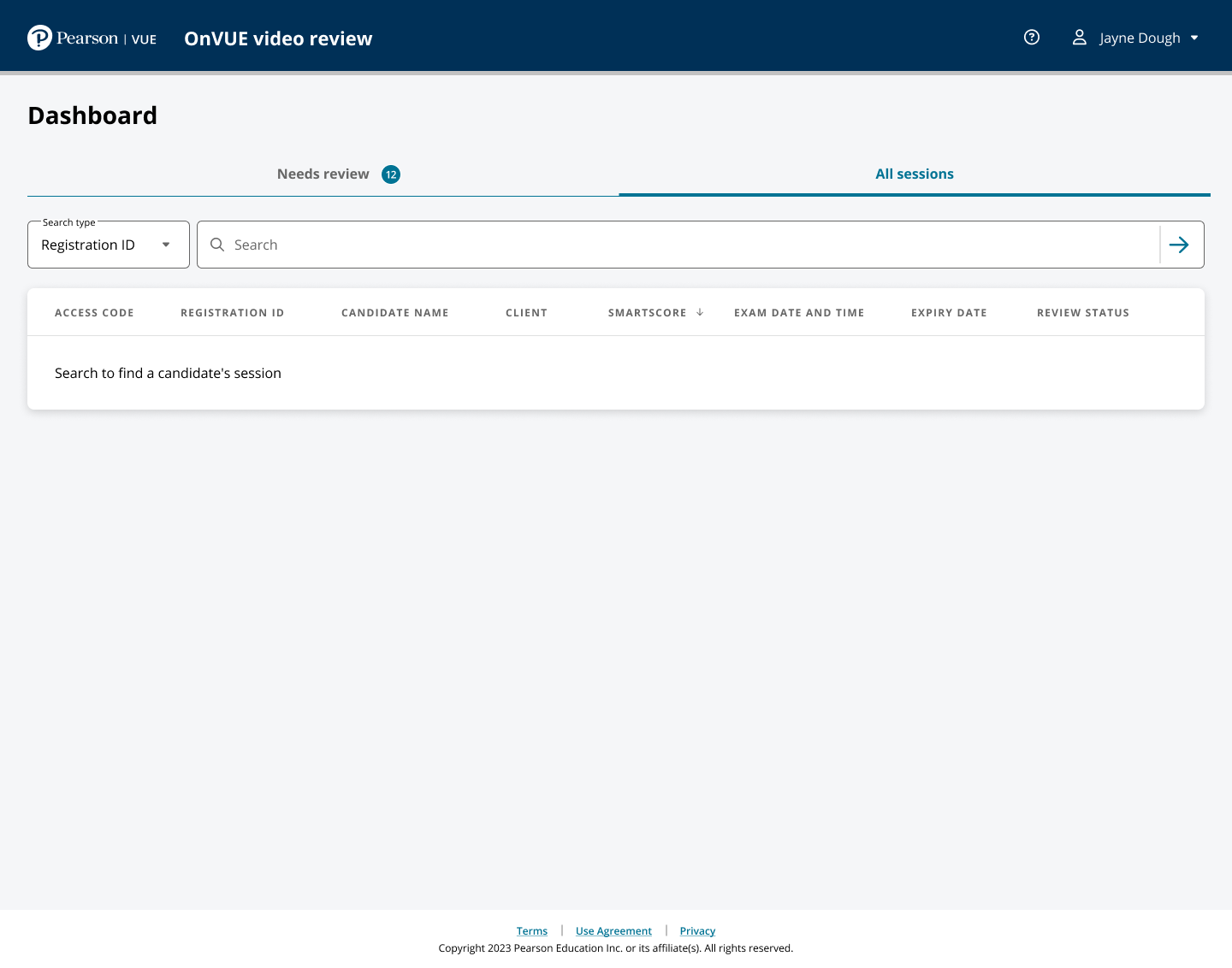 More of the review workstation interface state 03