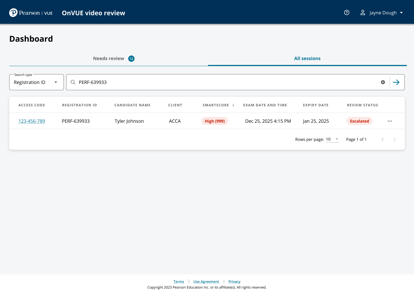 More of the review workstation interface state 04