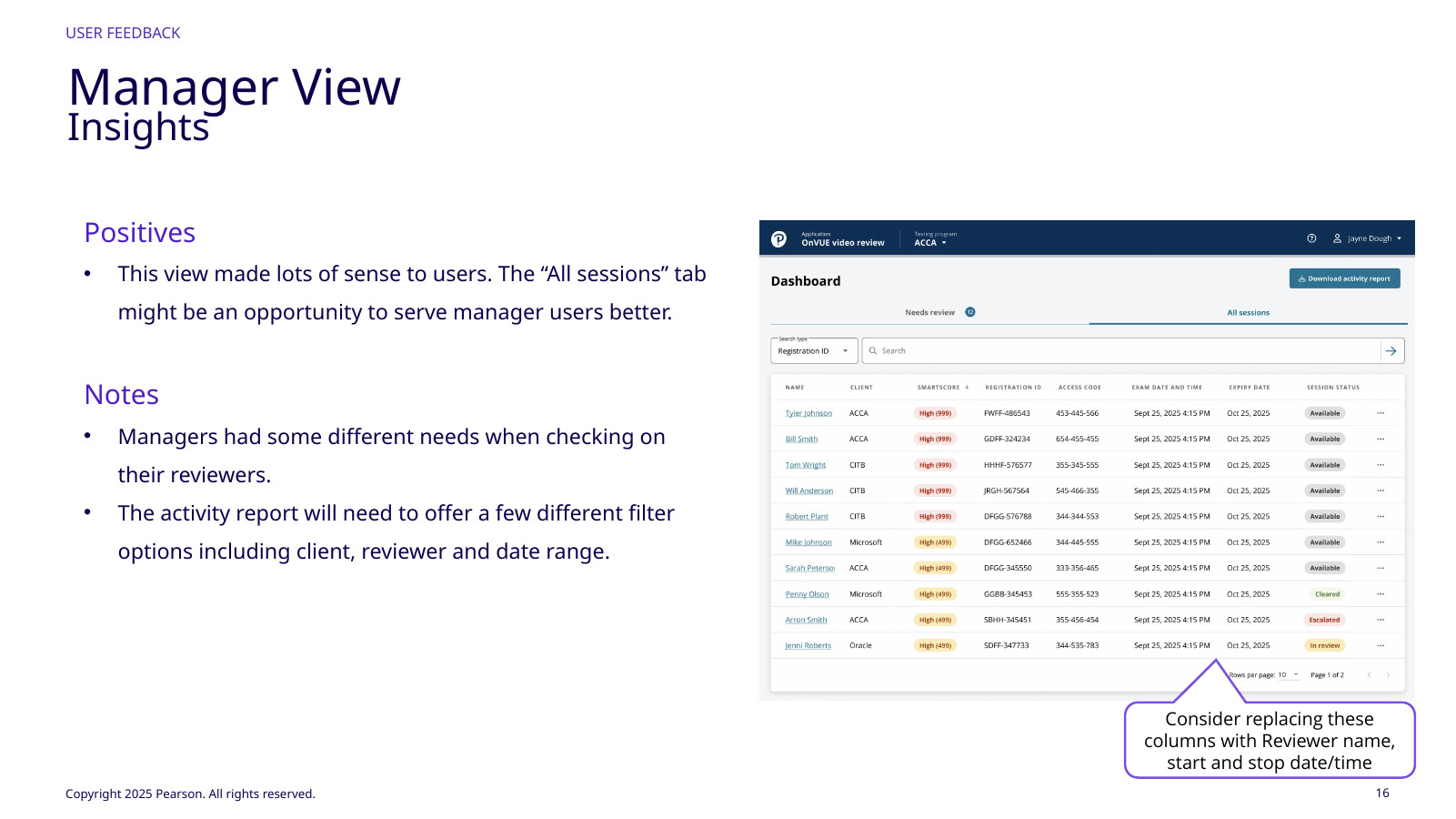 More of the review workstation interface state 09