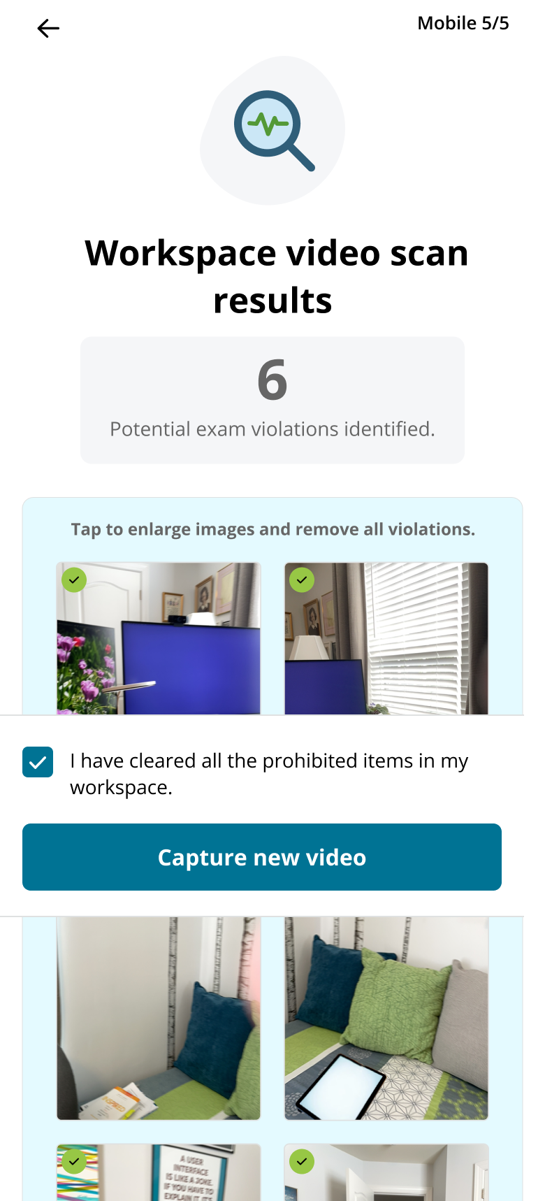 More of the guided scan experience interface state 04