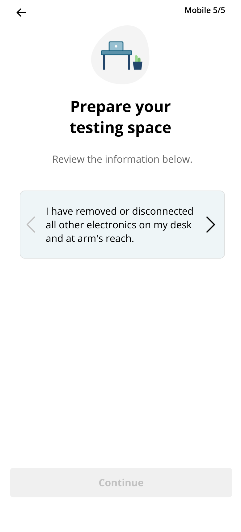 More of the guided scan experience interface state 11