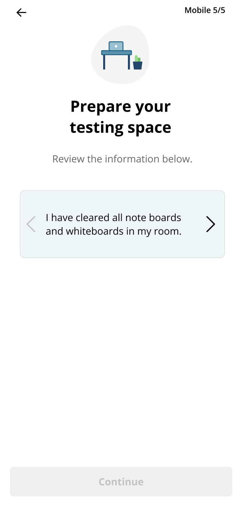 More of the guided scan experience interface state 12
