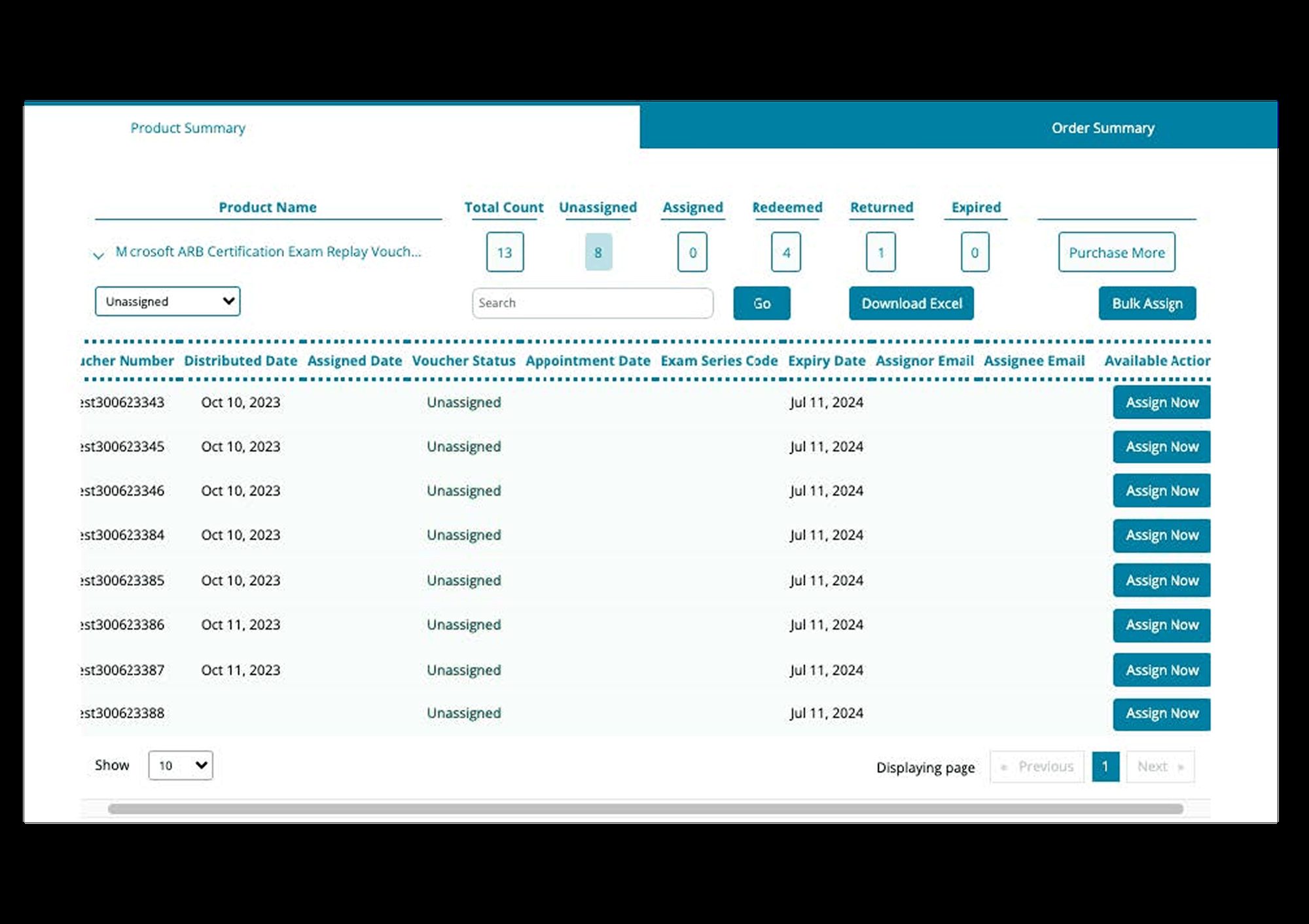 Legacy enterprise asset-management workflow before the redesign