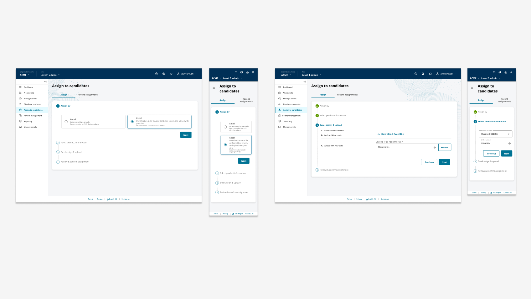 Enterprise Asset Manager assignment and distribution workflows